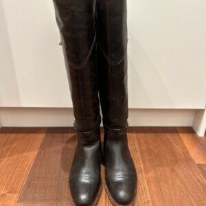 Ladies Frye Goodyear Welt 77561 F955 G-12 Brown Leather Boots - size 8